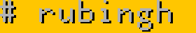 # rubingh 